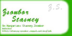 zsombor stasney business card